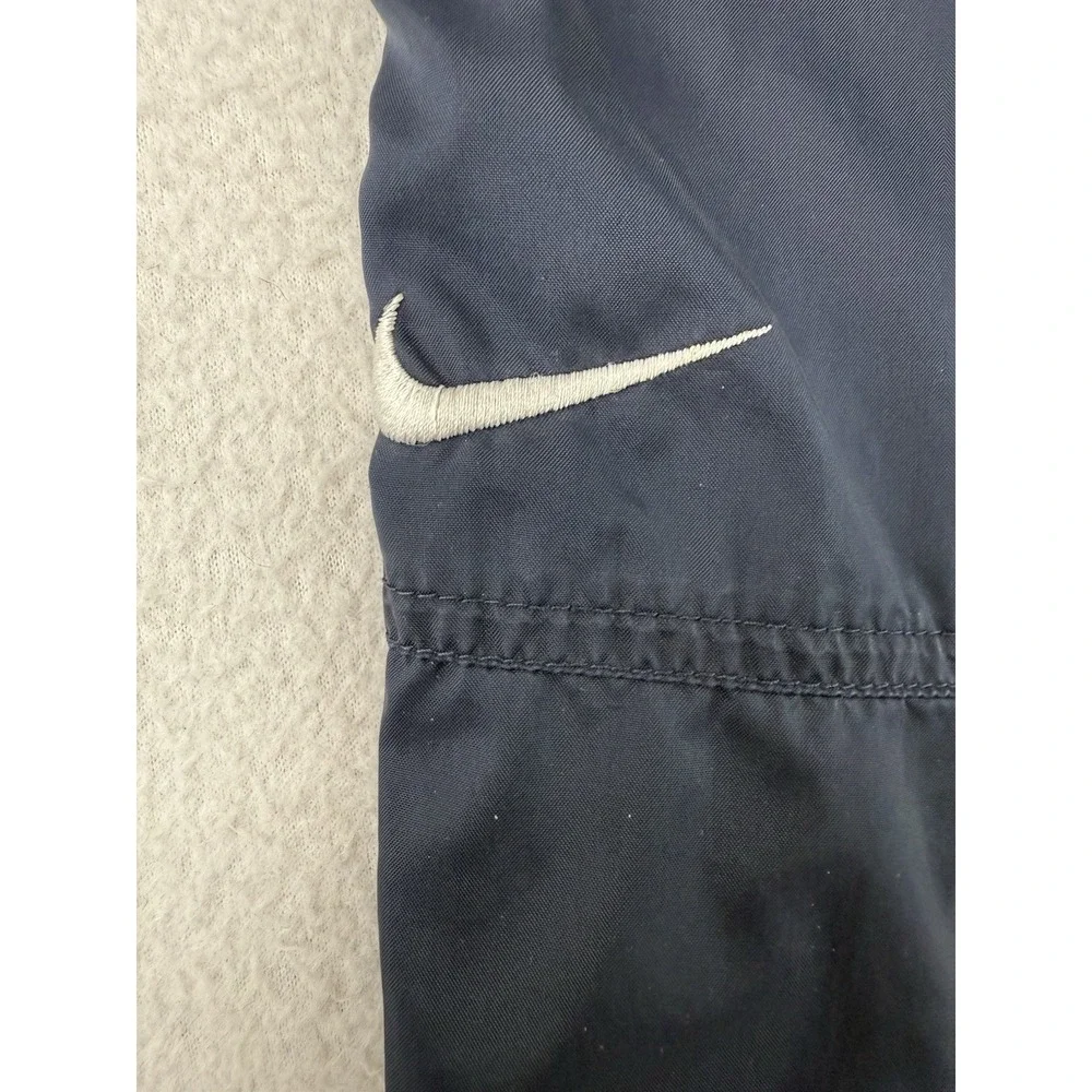 Vintage Nike White Tag Navy Tapered Ankle‎ Zip Nylon Windbreaker Men's XL